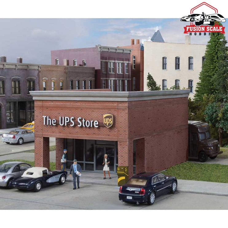 Walthers Cornerstone HO Scale The UPS Store(R) Kit 45/16 x 35/8 x 23/4" 10.9 x 9.2 x 6.9cm