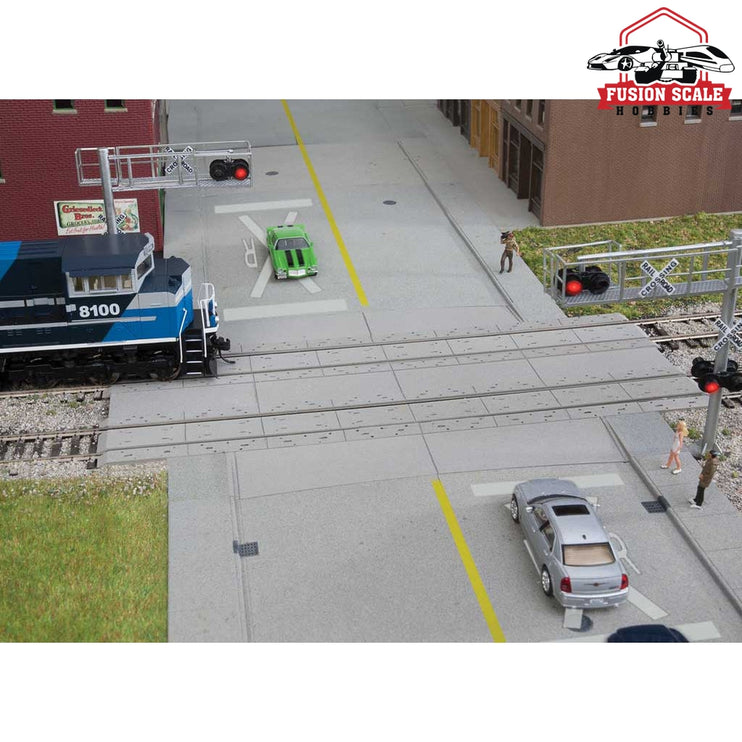 Walthers Cornerstone HO Scale Modern Concrete Grade Crossing Kit