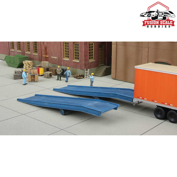 Walthers Cornerstone HO Scale Loading Ramps pkg(2) Kit 413/16 x 11/16 x 7/16" 12.2 x 2.6 x 1.1cm pkg(2)