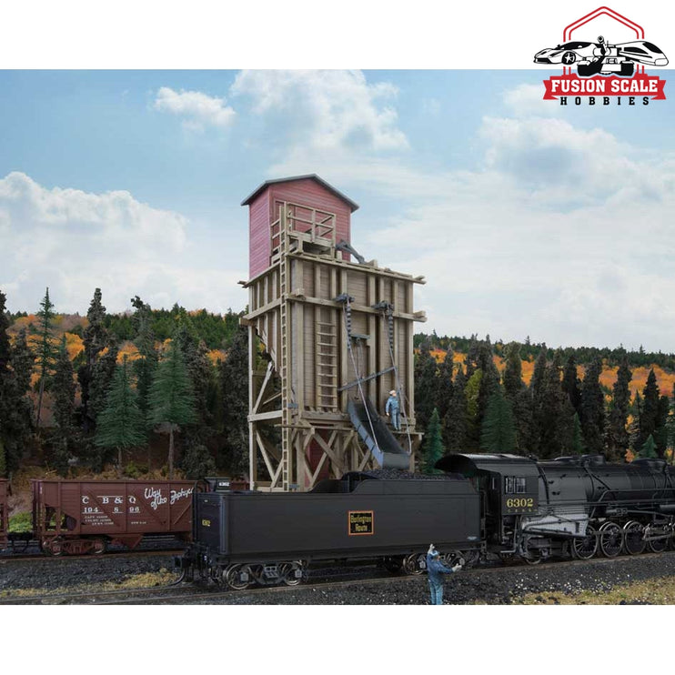 Walthers Cornerstone HO Scale Small Wood Coaling Station Kit 3 x 55/8 x 713/16"  7.8 x 14.1 x 19.7cm