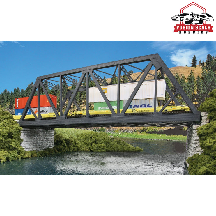 Walthers Cornerstone HO Scale Modernized DoubleTrack Railroad Truss Bridge Kit 15 x 5 x 41/2" 38.1 x 12.7 x 11.4cm