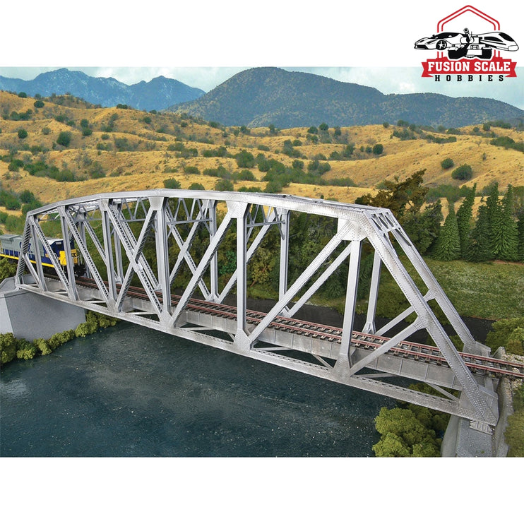 Walthers Cornerstone HO Scale Arched Pratt Truss Railroad Bridge SingleTrack Kit 23 x 31/16 x 51/4" 58.4 x 7.8 x 13.3cm