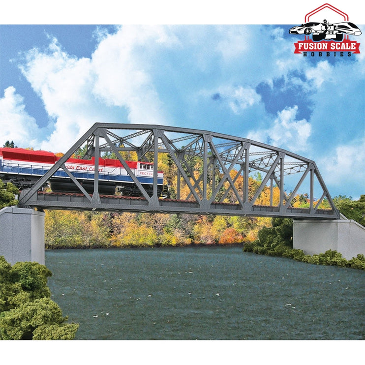 Walthers Cornerstone HO Scale Arched Pratt Truss Railroad Bridge DoubleTrack Kit 23 x 5 x 51/4" 58.4 x 12.7 x 13.3cm