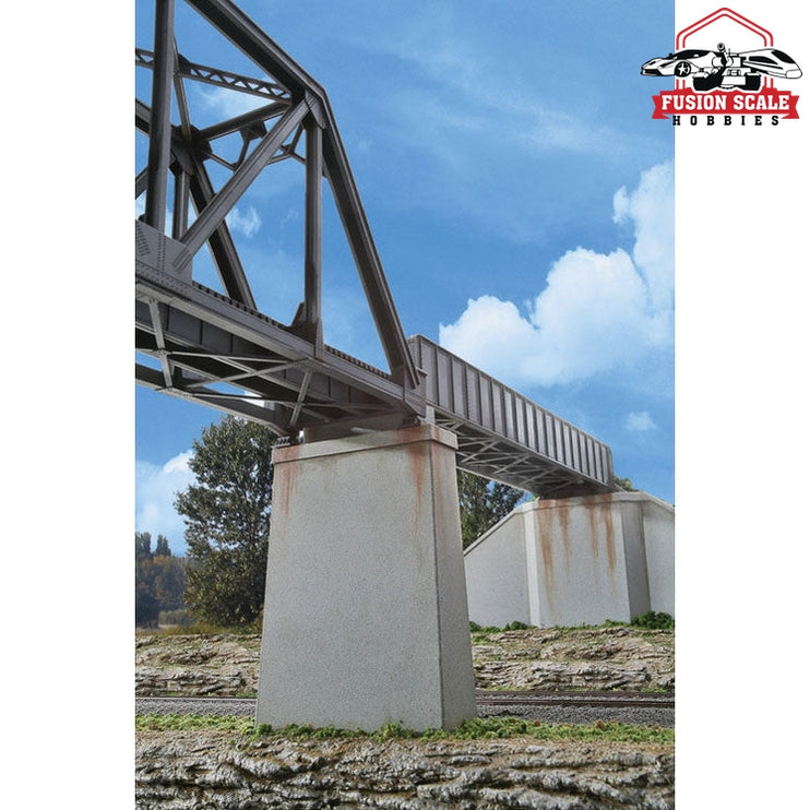 Walthers Cornerstone HO Scale SingleTrack Railroad Bridge Concrete Piers pkg(2) Kit 51/8 x 11/8 x 33/4" 13 x 2.8 x 9.5cm (Includes Cutwater)