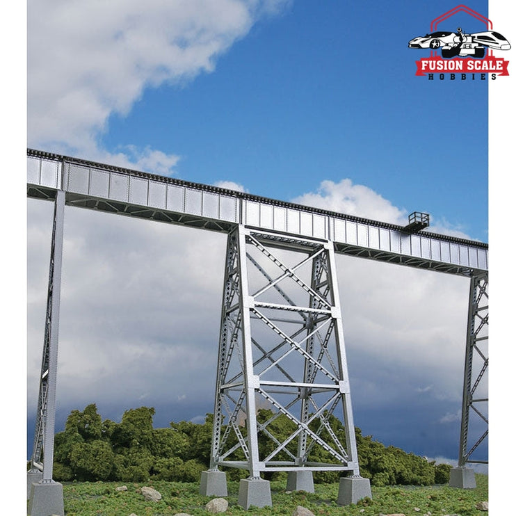 Walthers Cornerstone HO Scale Steel Railroad Bridge Tower Kit 47/16 x 41/2 x 11" 11.3 x 11.4 x 27.9cm