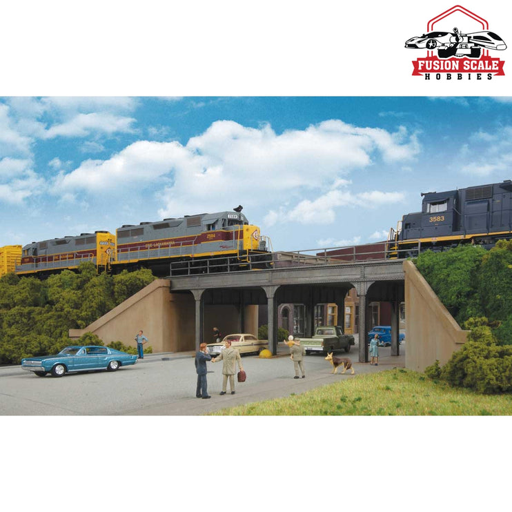 Walthers Cornerstone HO Scale Urban Steel Overpass Kit