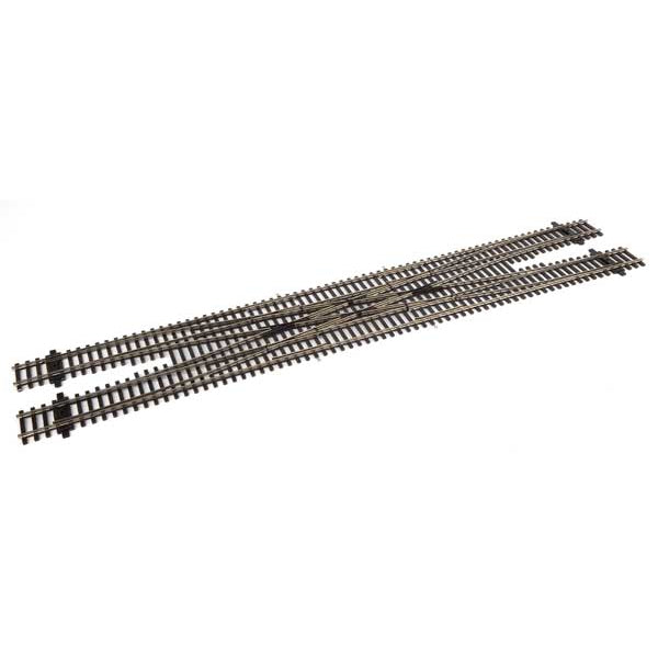 Walthers Code 83 Nickel Silver DCC-Friendly #6 Double Crossover Length: 18-3/4"  47.6cm; Track Centers: 2"  5.1cm
