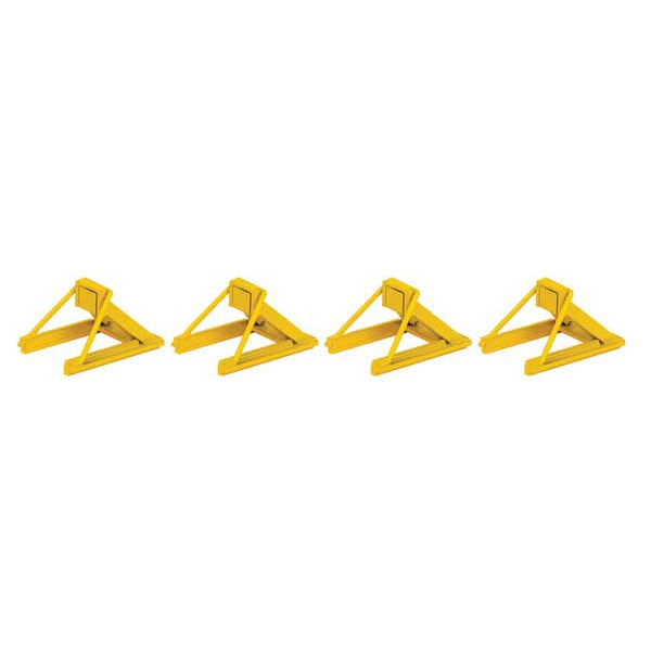 Walthers Assembled Track Bumper pkg(4) Yellow