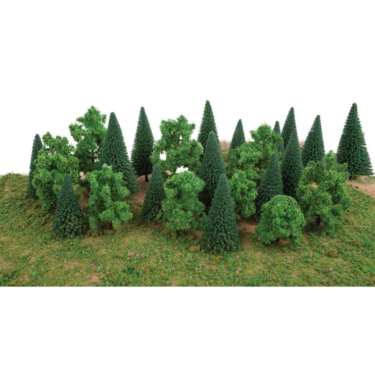 Walthers Mixed Trees with Flat Bases pkg(25)