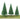 Walthers Pine Trees pkg(10) -- 5-1/2 to 7-3/8" 14 to 18cm (Includes Pin Base)