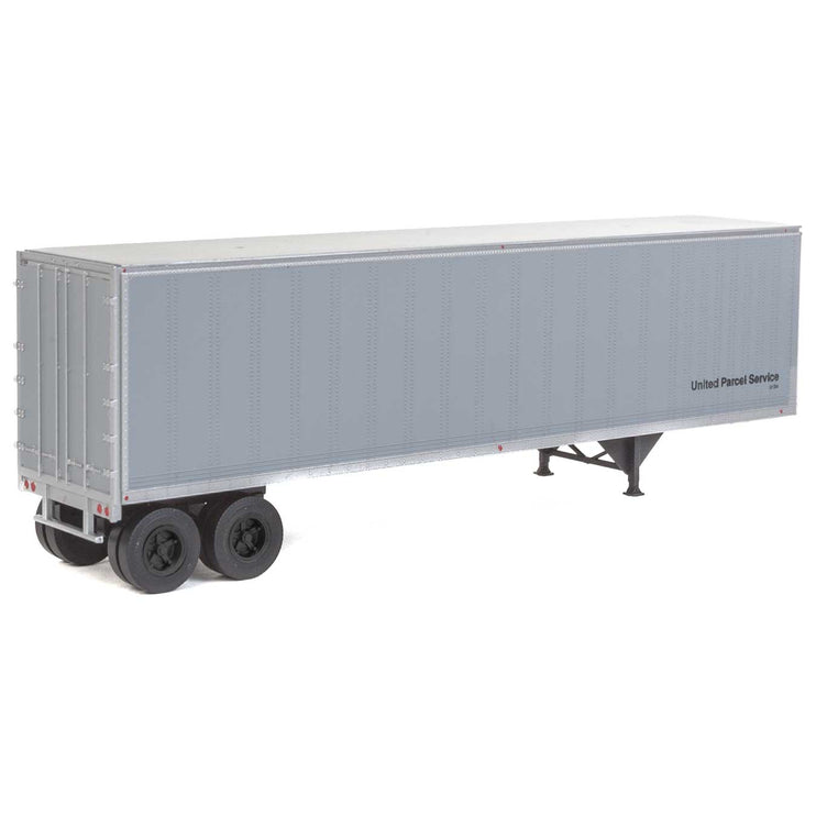 Walthers 40' Trailmobile Trailer 2-Pack - Assembled -- United Parcel Service (gray)