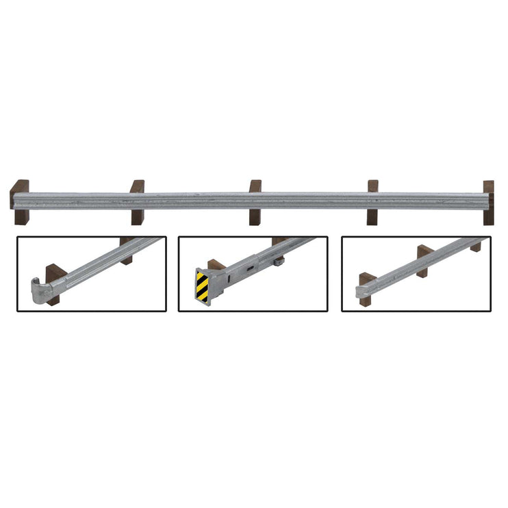 Walthers Roadway Guardrails -- Kit - 200'  60.9m Scale Long