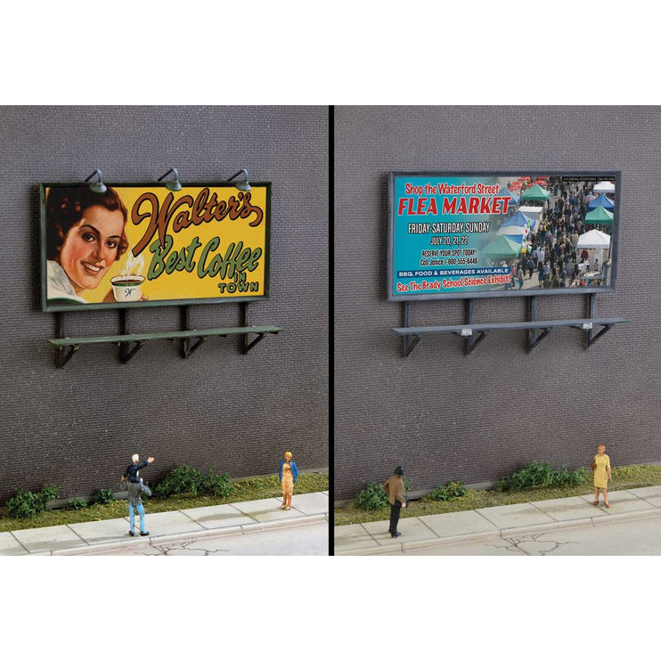 Walthers Wall-Mounted Billboard pkg(3) -- Kit