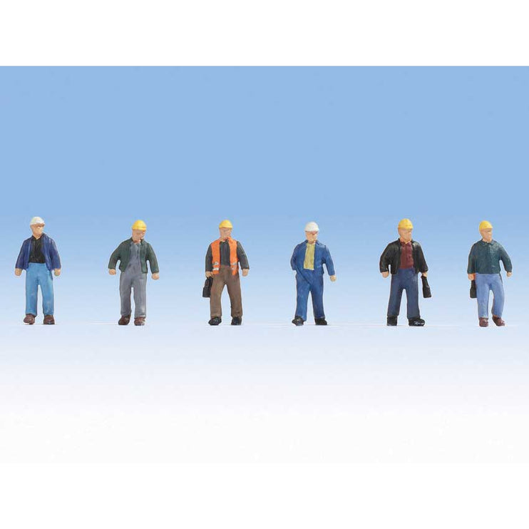 Walthers Construction Workers pkg(6) - Set #2