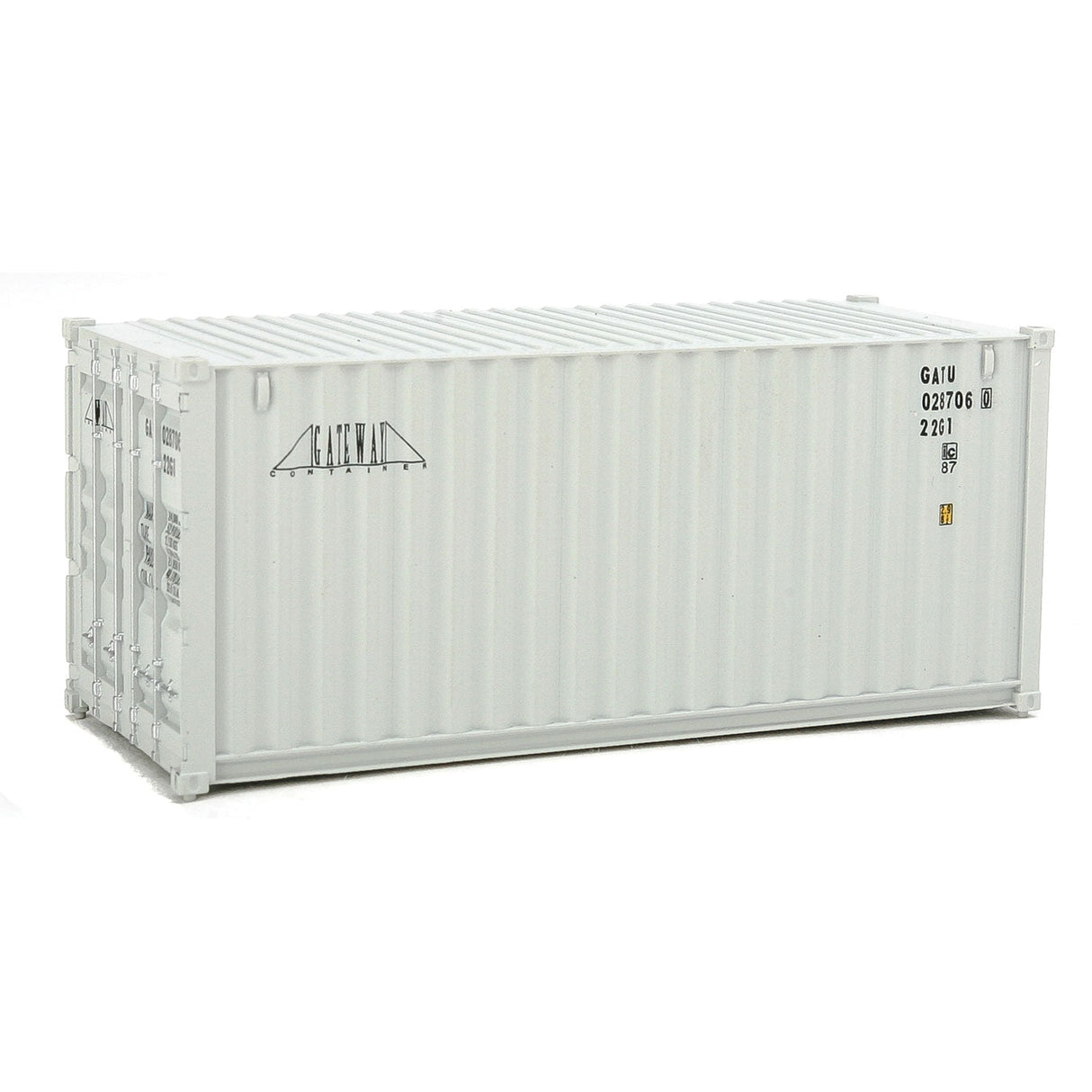 Walthers 20' Corrugated Container - Assembled -- Gateway (gray)