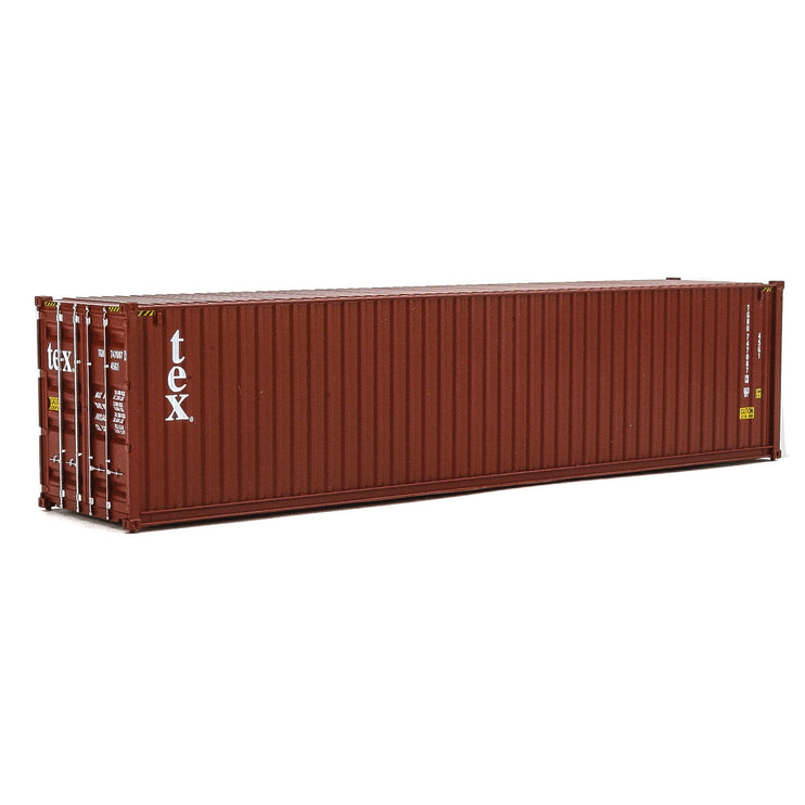 Walthers 40' Hi-Cube Corrugated-Side Container - Assembled -- TEX (brown, white)