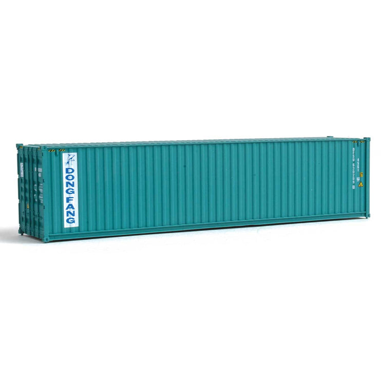 Walthers 40' Hi-Cube Corrugated-Side Container - Assembled -- Dong Fang (green, white)