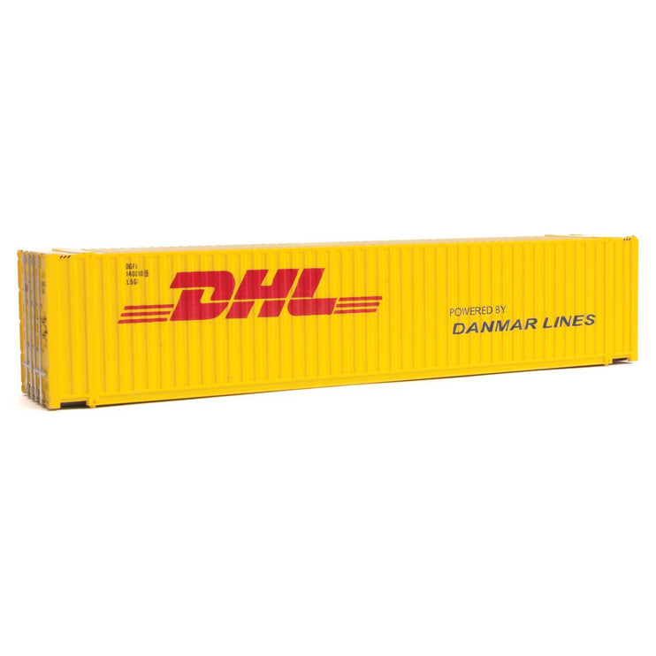 Walthers 45' CIMC Container - Assembled -- DHL (yellow, red)