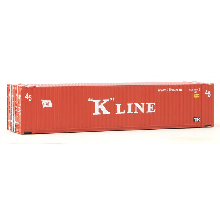 Walthers 45' CIMC Container - Assembled -- K-Line (red, white)