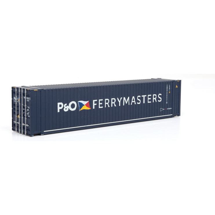 Walthers 45' CIMC Container - Assembled -- P&O Ferrymaster (blue, white)