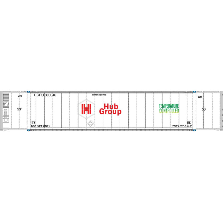 Walthers 53' Reefer Container - Ready to Run -- Hub Group