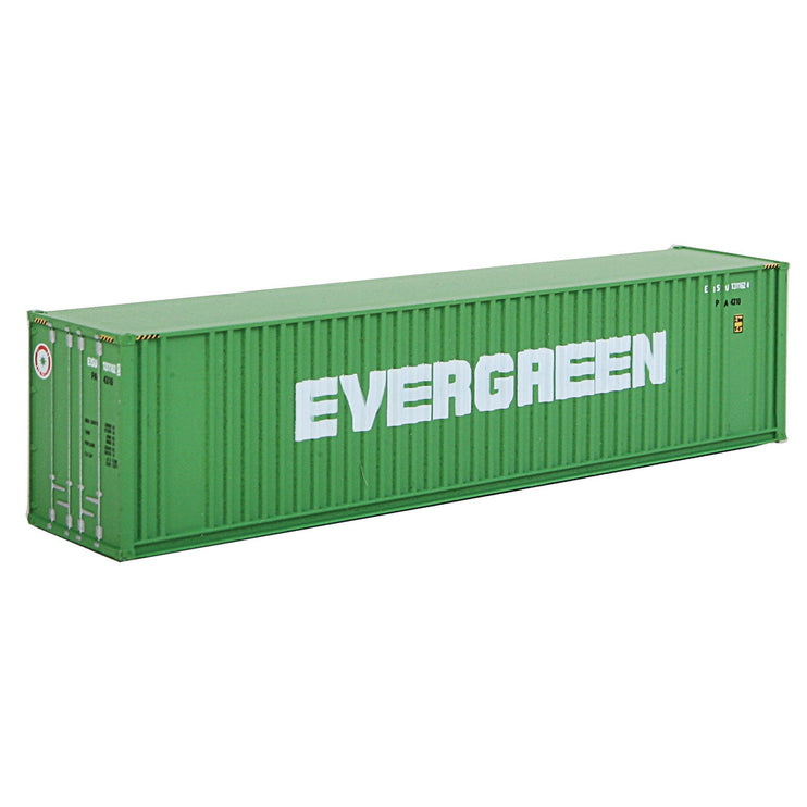 Walthers 40' Hi Cube Ribbed Side Container - Assembled -- Evergreen