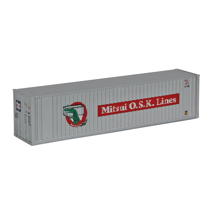 Walthers 40' Hi Cube Ribbed Side Container - Assembled -- Mitsui OSK