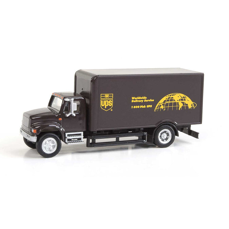 Walthers International(R) 4900 Single-Axle Box Van - Assembled -- United Parcel Service (Bow Tie Shield Logo; brown, yellow)