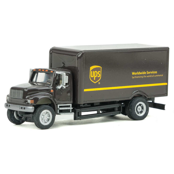 Walthers International(R) 4900 Single-Axle Box Van - Assembled -- United Parcel Service (Modern Shield Logo; brown, yellow)