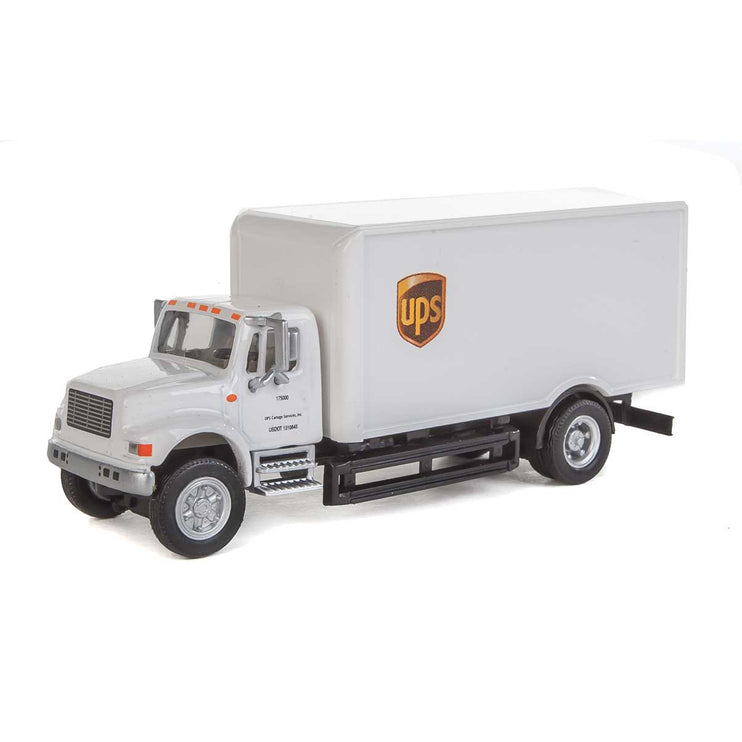 Walthers International(R) 4900 Single-Axle Box Van - Assembled -- UPS(R) Cartage Services (white)