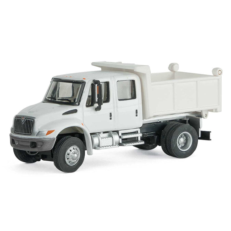 Walthers International(R) 4300 Crew-Cab Dump Truck - Assembled -- White with Utility Company decals