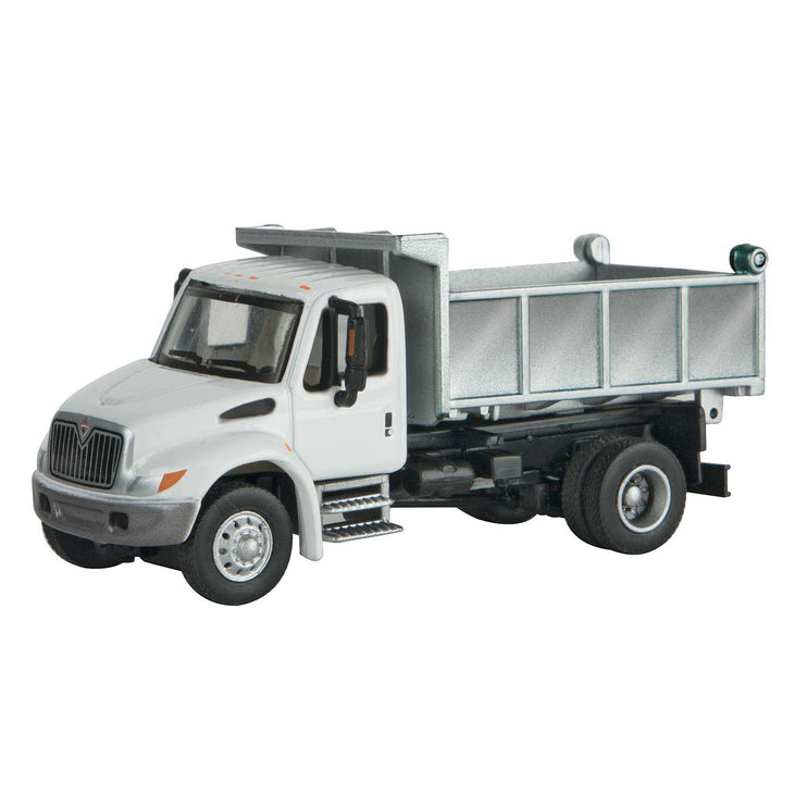 Walthers International(R) 4300 Single-Axle Dump Truck - Assembled -- White with Utility Company decals