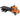 Walthers International(R) 7600 3-Axle Flatbed Truck - Assembled -- Orange Cab, Black Flatbed