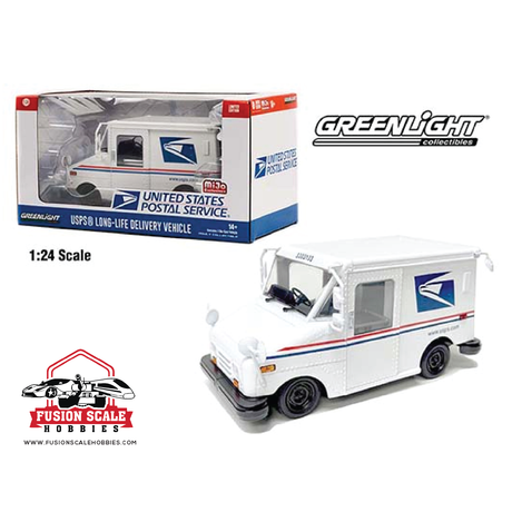 GreenLight Collectibles 1:24 USPS United State Postal Service Long Life Delivery Vehicle - Fusion Scale Hobbies