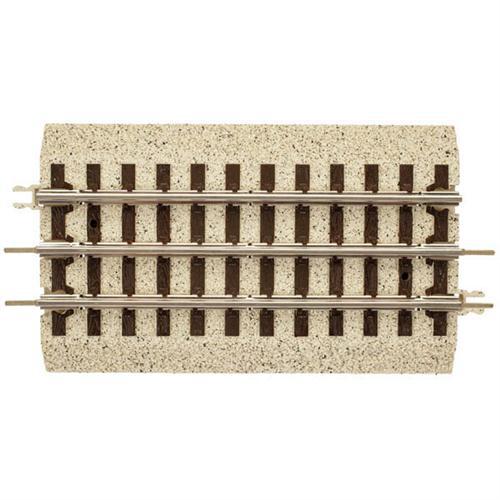 Atlas O Scale Industrial Rail 5.5" Straight Track 4 Pack - Fusion Scale Hobbies