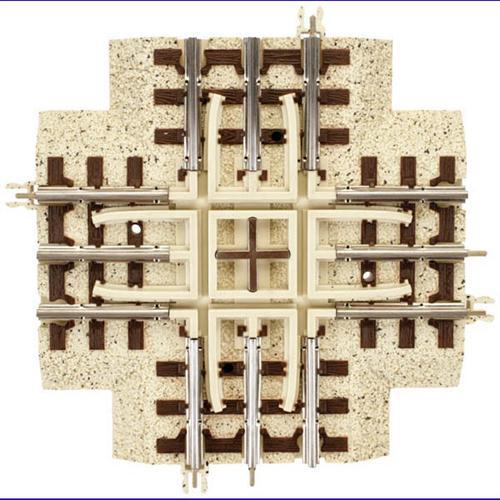 Atlas O Scale Industrial Rail 90 Degree Crossing Track - Fusion Scale Hobbies