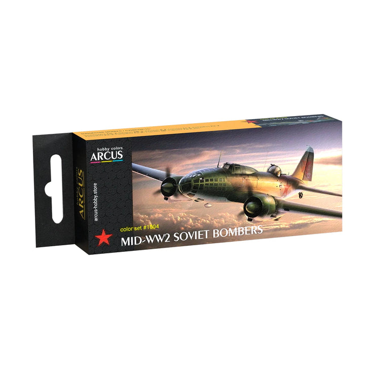 Arcus Hobby Colors Mid-WW2 Soviet Bombers Paint Set - Fusion Scale Hobbies