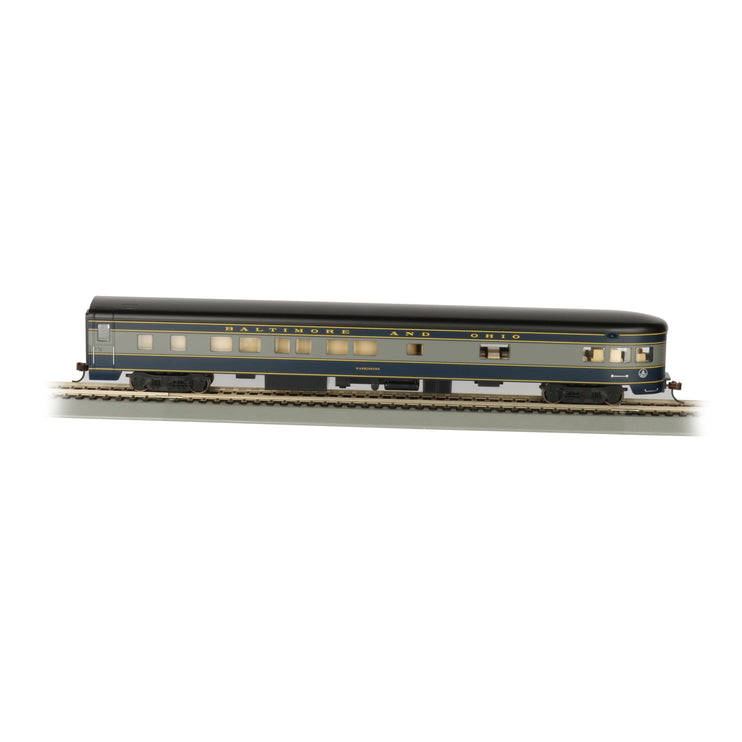 Bachmann HO 85' Smoothside Observation B&O w/Light