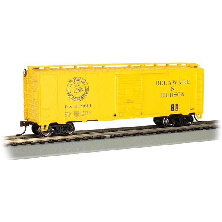 Bachmann HO 40' PS-1 Boxcar D&H #19691/yel