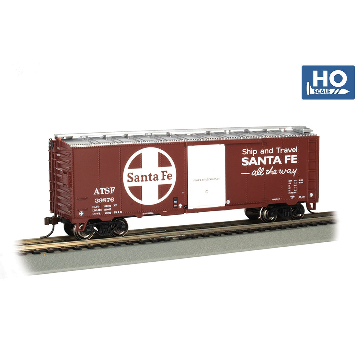 Bachmann HO 40' PS-1 Boxcar SF #139876 - Flour Only