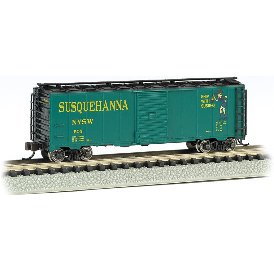 Bachmann N 40' Steel Boxcar Susquehanna/Suzy Q