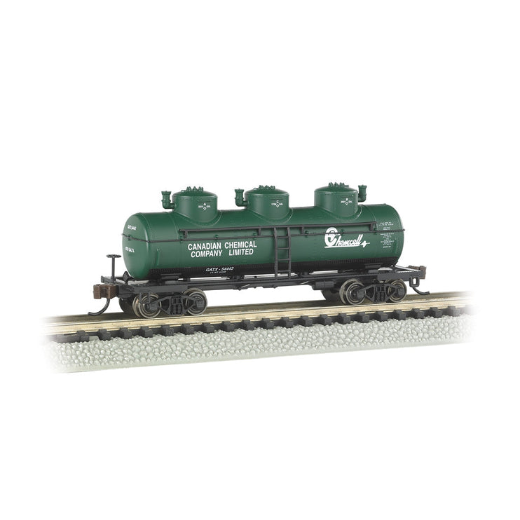 Bachmann N 40' Triple Dome Tank Car Chemcell