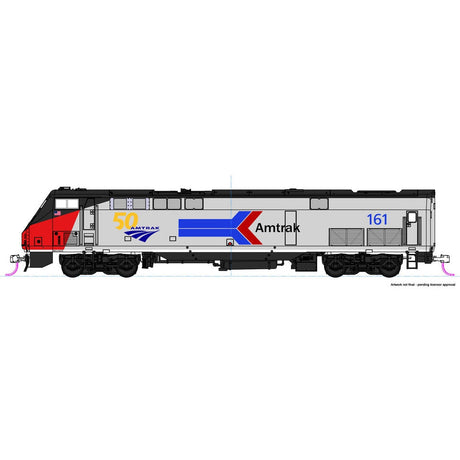 Kato HO Scale P42 Amtrak Phase I #161 50th Anniversary Logo With Esu LokSound Sound and DCC Decoders