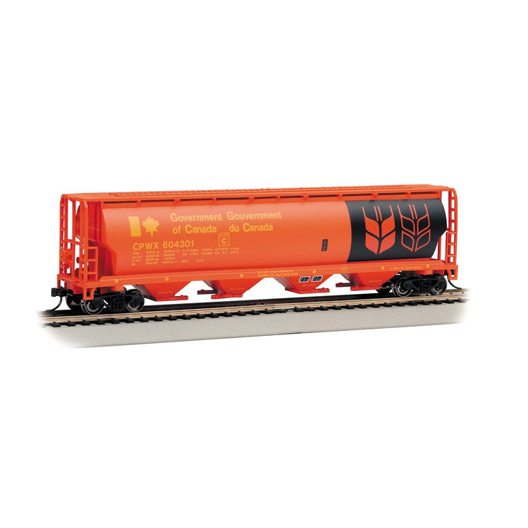 Bachmann HO 4-Bay Cyl.Hopper Gov't of Canada/red