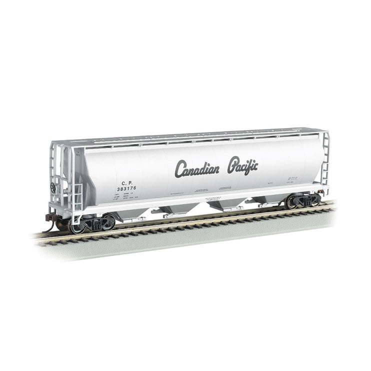 Bachmann HO 4-Bay Cyl.Hopper CP/sil