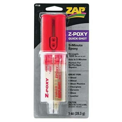 Zap Z-Poxy 5 Min Quick Shot Epoxy 1 oz
