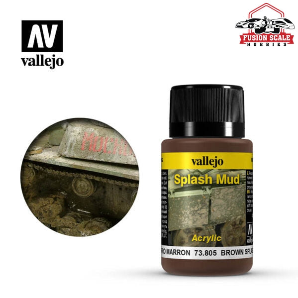 Vallejo Brown Splash Mud Weathering Effect 73805