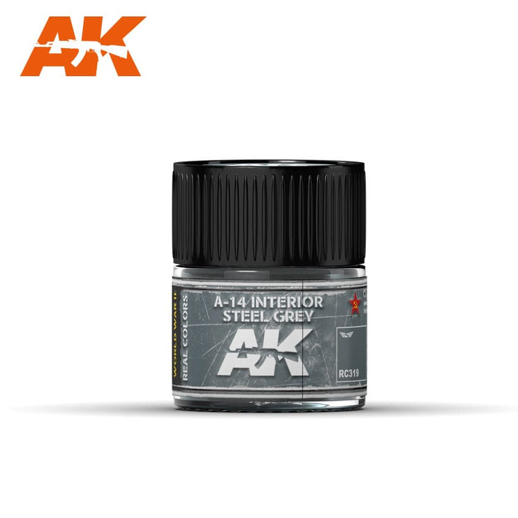 AK Interactive Real Colors A-14 Interior Steel Grey 10ml