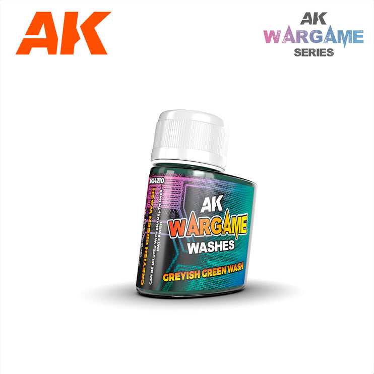 AK Interactive Wargame Washes Greyish Green Wash 35ml