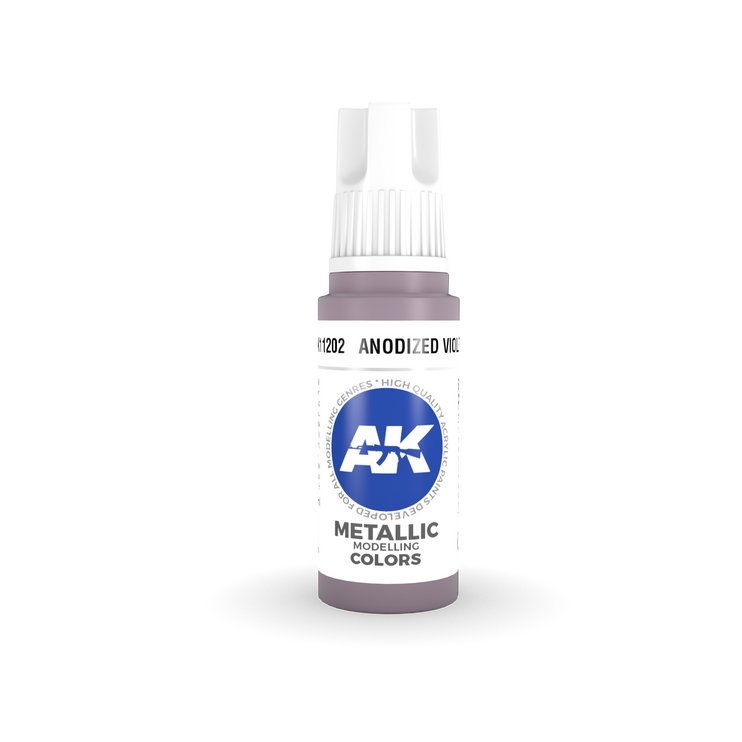 AK Interactive 3rd Gen Acrylic Anodized Violet 17ml